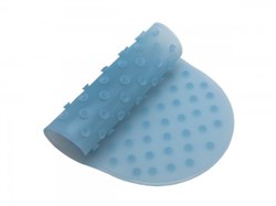 Антискользящий силиконовый коврик ROXY-KIDS для детской ванночки. Цвет голубой. - фото 20987