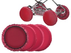 Чехлы на колеса коляски, 4 шт. (цвет бордовый) - фото 22101