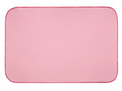Клеёнка подкладная с ПВХ покрытием и резинками-держателями. Цвет розовый. - фото 22424