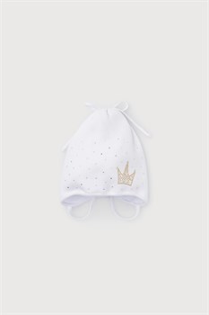 КВ 20186/белый шапка для девочки - фото 22942