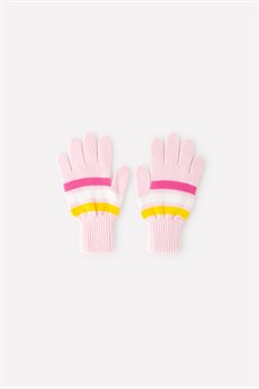 КВ 10006/персик,желтый перчатки детские - фото 23710