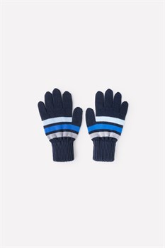 КВ 10006/темно-синий,голубой перчатки детские - фото 24706
