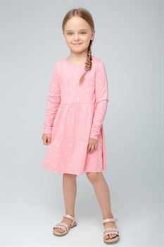 К 5786/розовая глазурь,звездочки Сн платье для девочки - фото 28004