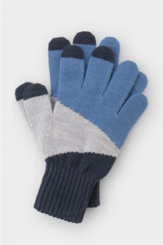 КВ 10014/темно-синий перчатки детские - фото 40508
