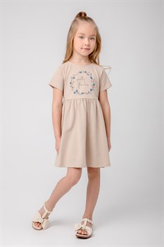 КР 5795/темно-бежевый к369 платье для девочки  - фото 41174