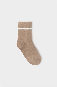 К 9657/1 ФВ бежевый меланж носки для мальчика - фото 49309