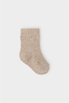 К 9655/1 ФВ св.бежевый меланж носки для девочки - фото 49663