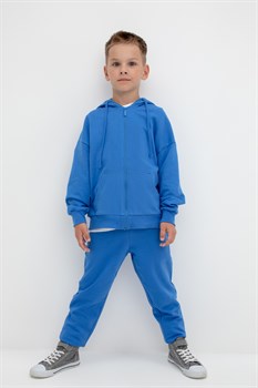 К 400528/ярко-голубой брюки для мальчика  - фото 50857