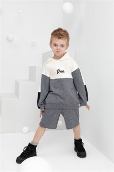 КР 400611/серый меланж к430 шорты для мальчика  - фото 54976