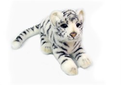 4089 Тигр, детёныш, белый, 26 см - фото 55686