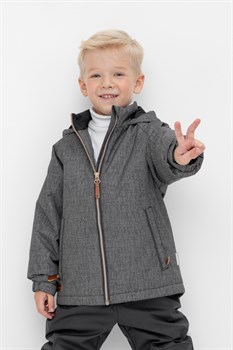 ВК 30134/н/2 ГР куртка для мальчика серо-коричневый, текстура ткани - фото 59425