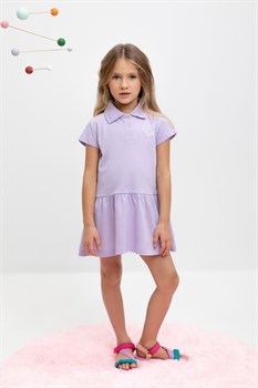 КР 5865/пастельно-лиловый к455 платье для девочки   - фото 60869