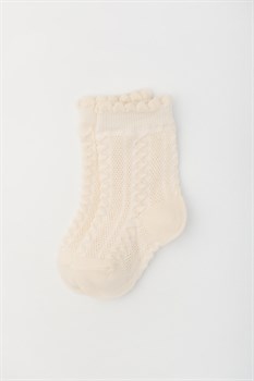 К 9656/1 ФВ светло-бежевый носки для девочки - фото 62653