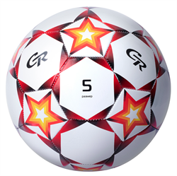 Мяч футбольный City Ride, 3-слойный, сшитые панели, ПВХ, 300г, размер 5, диаметр 22 см в/п - фото 62724