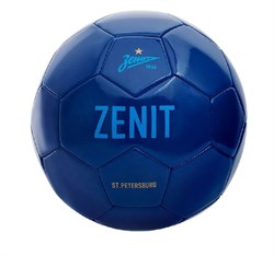 Мяч "ФК Зенит", материал PU, размер 5, диаметр 22 см в/п синий - фото 62906