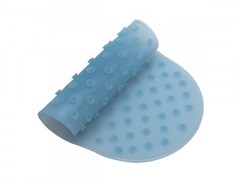 Антискользящий силиконовый коврик ROXY-KIDS для детской ванночки. Цвет голубой.