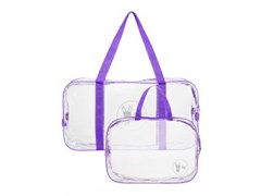 Комплект из 2-х сумок в роддом. Цвет фиолетовый