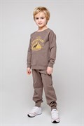 КР 400476/коричневый меланж к358 брюки для мальчика