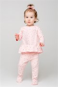 К 301952/штрихи на бежево-розовом джемпер для девочки ясельного возраста