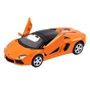 ТМ "Автопанорама"  Машинка металл. 1:43 Lamborghini Aventador LP700-4 Roadster, оранжевый, инерция