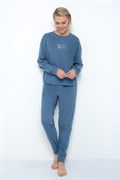 Е 40028/капитанский синий брюки женские 