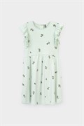 КР 5802/зеленая лилия,оливки к387 платье для девочки