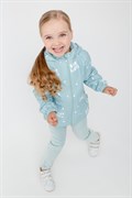 ВК 32146/н/3 ГР куртка для девочки голубая дымка, дождик