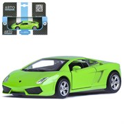 ТМ "Автопанорама"  Машинка металл.  1:43 Lamborghini Gallardo LP560-4, зеленый,  в/к 17,5*12,5*6,5 с