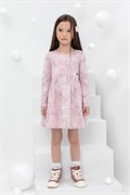 КР 5788/розовый лед,кружевные цветы к433 платье для девочки