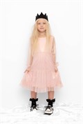 К 5855/розовый жемчуг платье для девочки  