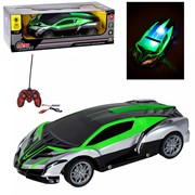 Р/У AUTODRIVE Машина с 3D подсветкой корпуса/пульта,М1:14, 4 канала,с аккум.,цв.зелён.