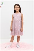 КР 5734/розово-сиреневый,сердечки к449 платье для девочки 