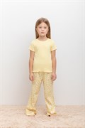К 1633-1/желтое печенье,сакура пижама детская (фуфайка, брюки) 