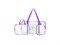 Комплект из 3-х сумок в роддом. Цвет фиолетовый. - фото 21923