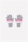 КВ 10006/св.серый меланж,розовый перчатки детские - фото 23712