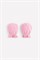 К 8506/сердечки на розовом зефире рукавички для детей ясельного возраста - фото 26681