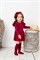 Боди-платье "Фантазия" с повязкой ( бордовый) - фото 41496