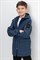 ВК 30120/1 УЗГ куртка для мальчика удлиненная синий моно - фото 42594