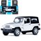 ТМ "Автопанорама" Машинка металлическая 1:32 Jeep Wrangler, белый, откр. Двери и капот, свет, звук,  - фото 47880