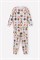 К 1552/мишки в шапках на светло-сером пижама детская (фуфайка дл.рукав, брюки)  - фото 53757