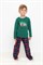 К 1603/темно-зеленый,текстильная клетка пижама детская (фуфайка дл.рукав, брюки) - фото 53767